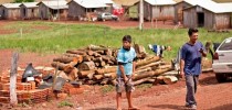 Acampamento indígena em Passo Grande do Rio Forquilha,RS
