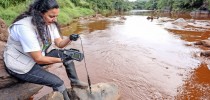 Rio Paraopeba atingido pelos rejeitos de Brumadinho