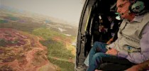 Presidente Bolsonaro sobrevoa área afetada pelo rompimento da barragem de Brumadinho