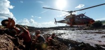 Bombeiros trabalham em Brumadinho. Foto: Israel Defense Forces/Fotos Públicas