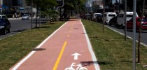 Ciclovia na Av, Faria Lima.