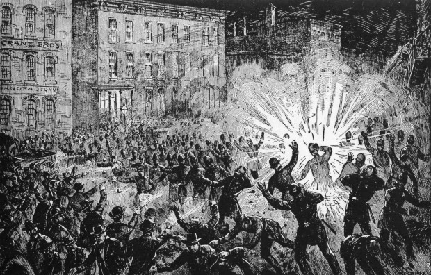 The Haymarket Square bomb, 1886