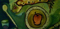 Peinture : MANGUE et POISSON
© by ETHEL MUNIZ
Huile sur gaze de soir
Coll. privée — à Cannes.