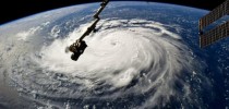 Furacão Florence visto da Estação Espacial Internacional (BBC)
