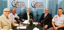 Da esquerda para a direita: Antonio Fernando Pinheiro Pedro, Major PM Sérgio Marques, Zancopé Simões, Cel PM Jorge Curi, Cap PM Silva Neto