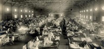 Hospital de campanha em Madrid - 1918. A gripe espanhola nos faz lembrar da importância de se ter um protocolo, até para sair de outro protocolo.
