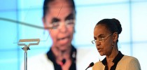 Marina Silva durante conferência no Fórum Panrotas. (Foto: Portal Panrotas)