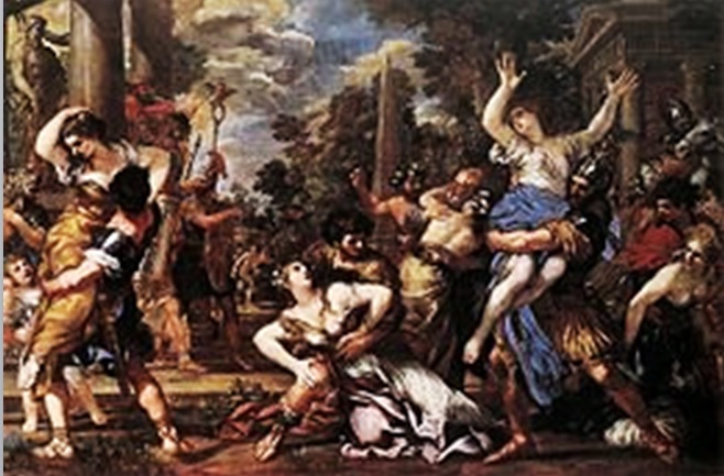 O Rapto das Sabinas de Pietro de Cortona (1627-29)