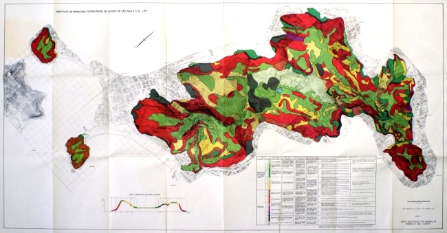 IPT desenvolveu a primeira carta geotécnica urbana do País, em 1980, nas áreas de morros de Santos e São Vicente