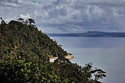 Em alguns pontos da costa capixaba a Mata Atlântica avança quase até a água, como na região de Linhares, próximo ao rio Doce (Leonardo Merçon/Instituto Ultimos Refugios)