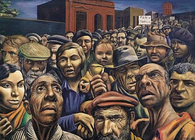 Pintura-sobre-trabalhadores-5-de-Antonio-Berni-La-Manifestación-1934.-Argentina