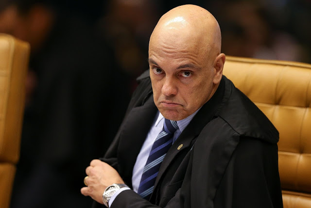 Ministro Alexandre de Moraes - investigações levam á existência do gabinete do ódio 