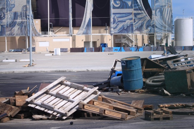 Estádio Aquático está com a sua estrutura quase inteira (Foto: Thierry Gozzer)