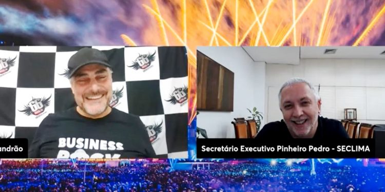 ROCK’N ROLL E MEIO AMBIENTE COM O SECRETÁRIO DE MUDANÇAS CLIMÁTICAS DA CIDADE DE SÃO PAULO NO BUSINESS ROCK