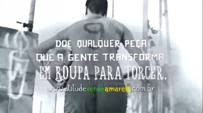 Imagem do vídeo da campanha "Vamos vestir o brasil de verde e amarelo".