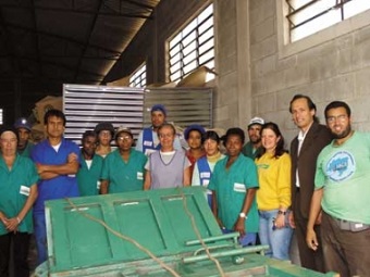 Catasampa, cooperativa que atua em três regiões de São Paulo (foto), uma das beneficiadas pelo Projeto Cataforte. Imagem: Reprodução/Cataforte