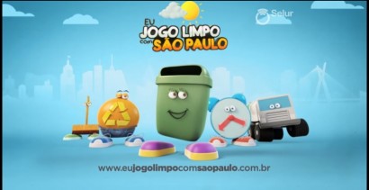 Campanha de educação ambiental da prefeitura de São Paulo.