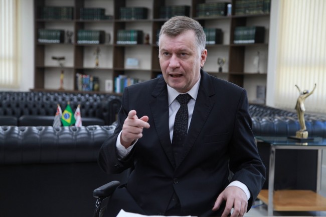 Marcos da Costa, Presidente da OAB SP durante entrevista em seu gabinete na sede da entidade na rua Maria Paula, 35 Data: 29/07/2015 Local: São Paulo/SP Foto: José Luis da Conceição/OABSP