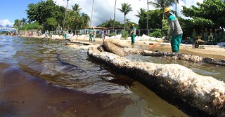 Trabalhos para contenção da mancha de óleo em São Sebastião não evitaram a poluição de 11 praias 