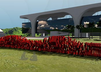 MONUMENTO ETERNIZA HOMENAGEM ÀS VÍTIMAS DA TRAGÉDIA DE BRUMADINHO NA CIDADE ADMINISTRATIVA