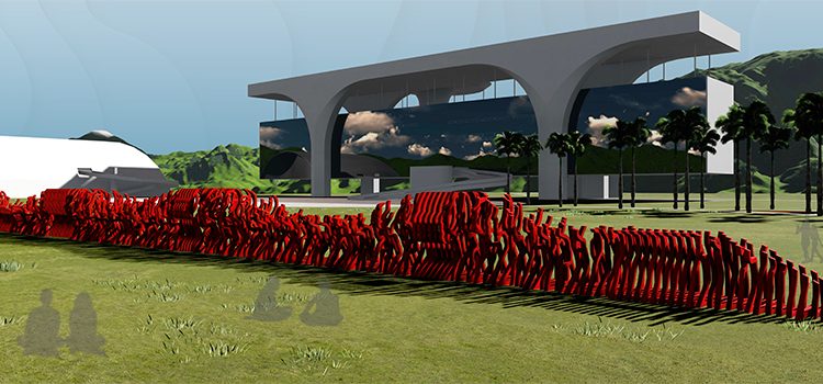 MONUMENTO ETERNIZA HOMENAGEM ÀS VÍTIMAS DA TRAGÉDIA DE BRUMADINHO NA CIDADE ADMINISTRATIVA